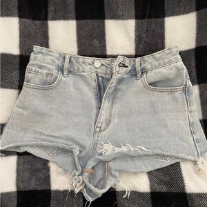 PacSun Blue Jean Shorts Distressed High-Waisted